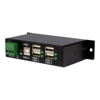 Produktbild för StarTech.com Rackmount USB 2.0 Hub - 4 Port Rugged Industrial USB 2.0 Hub - hubb - 4 portar