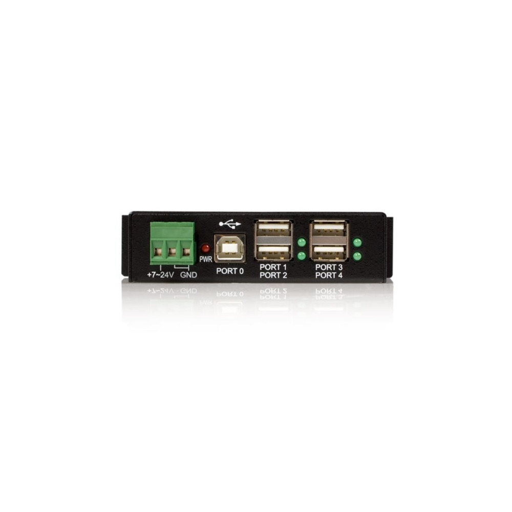 Produktbild för StarTech.com Rackmount USB 2.0 Hub - 4 Port Rugged Industrial USB 2.0 Hub - hubb - 4 portar