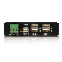 Produktbild för StarTech.com Rackmount USB 2.0 Hub - 4 Port Rugged Industrial USB 2.0 Hub - hubb - 4 portar