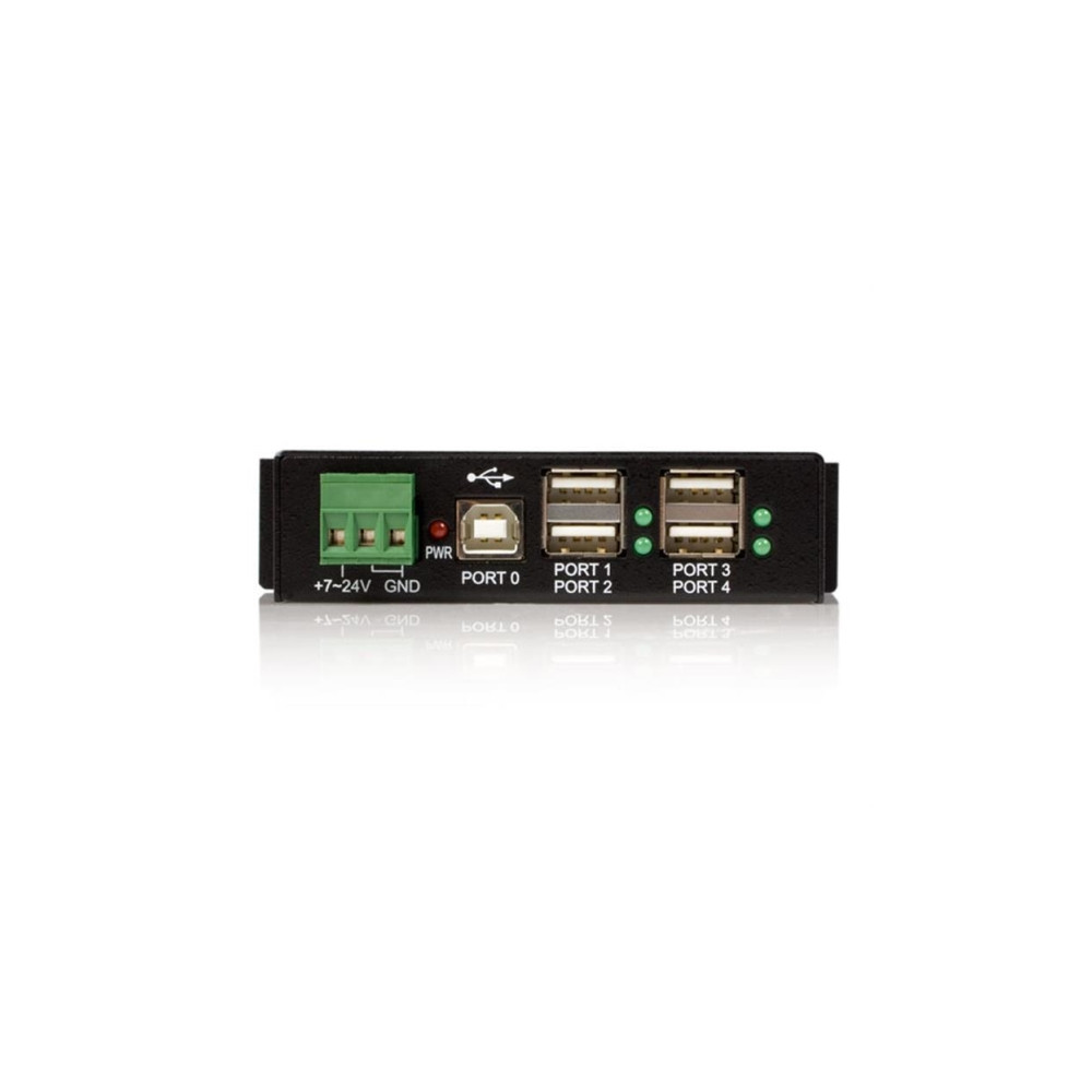 Produktbild för StarTech.com Rackmount USB 2.0 Hub - 4 Port Rugged Industrial USB 2.0 Hub - hubb - 4 portar