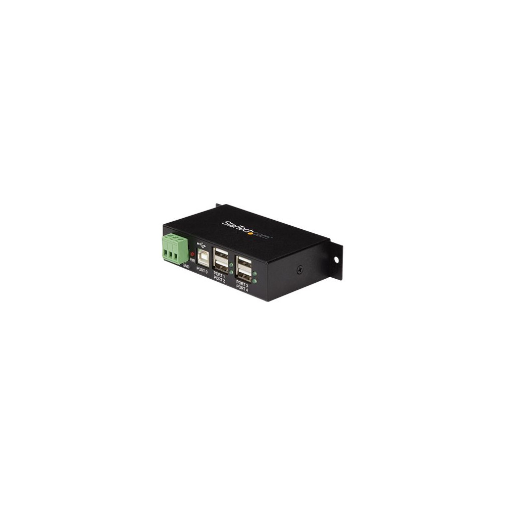 Produktbild för StarTech.com Rackmount USB 2.0 Hub - 4 Port Rugged Industrial USB 2.0 Hub - hubb - 4 portar