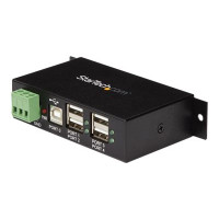 Produktbild för StarTech.com Rackmount USB 2.0 Hub - 4 Port Rugged Industrial USB 2.0 Hub - hubb - 4 portar