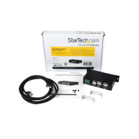 Produktbild för StarTech.com Rackmount USB 2.0 Hub - 4 Port Rugged Industrial USB 2.0 Hub - hubb - 4 portar