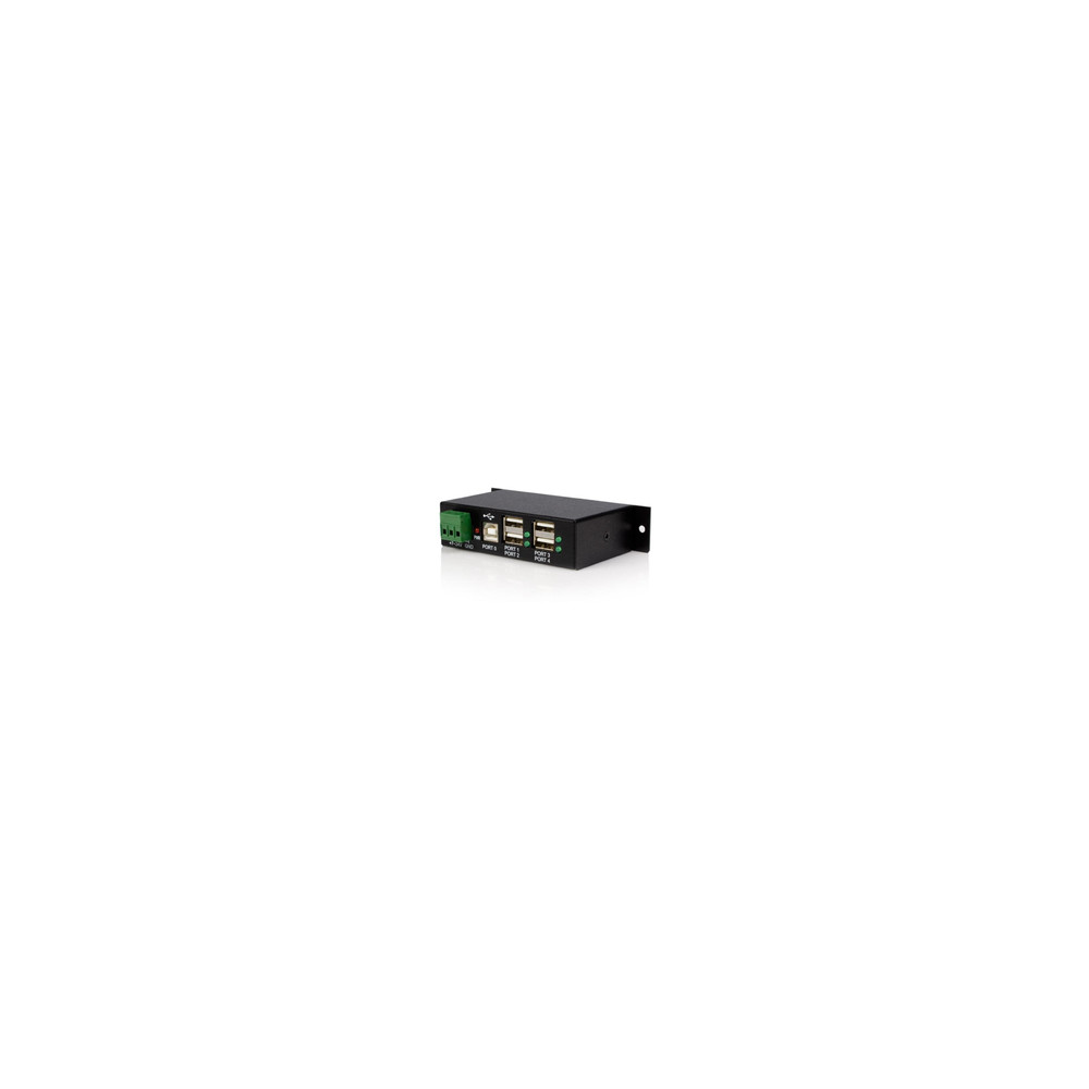 Produktbild för StarTech.com Rackmount USB 2.0 Hub - 4 Port Rugged Industrial USB 2.0 Hub - hubb - 4 portar