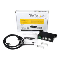 Produktbild för StarTech.com Rackmount USB 2.0 Hub - 4 Port Rugged Industrial USB 2.0 Hub - hubb - 4 portar