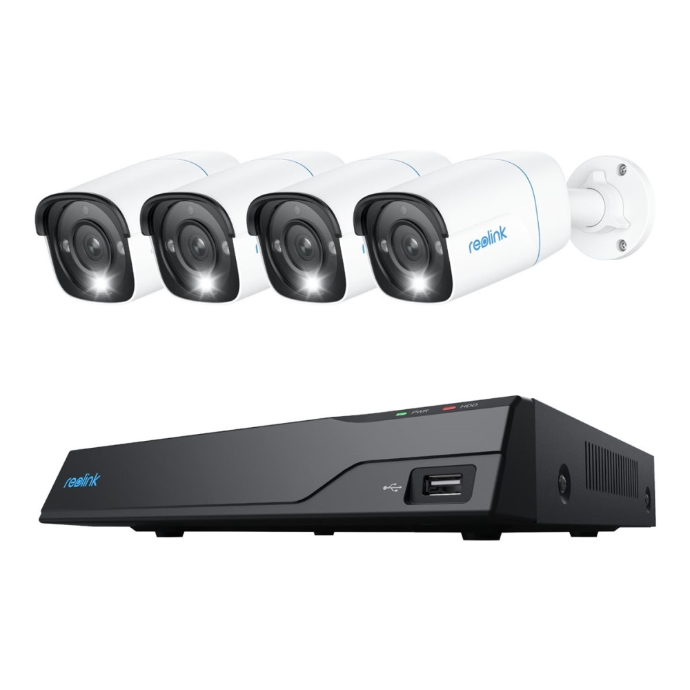 Produktbild för Reolink NVS8-8MB4 - NVR + kamera(/or) - trådad (GbE) - PoE, växelströmsdriven