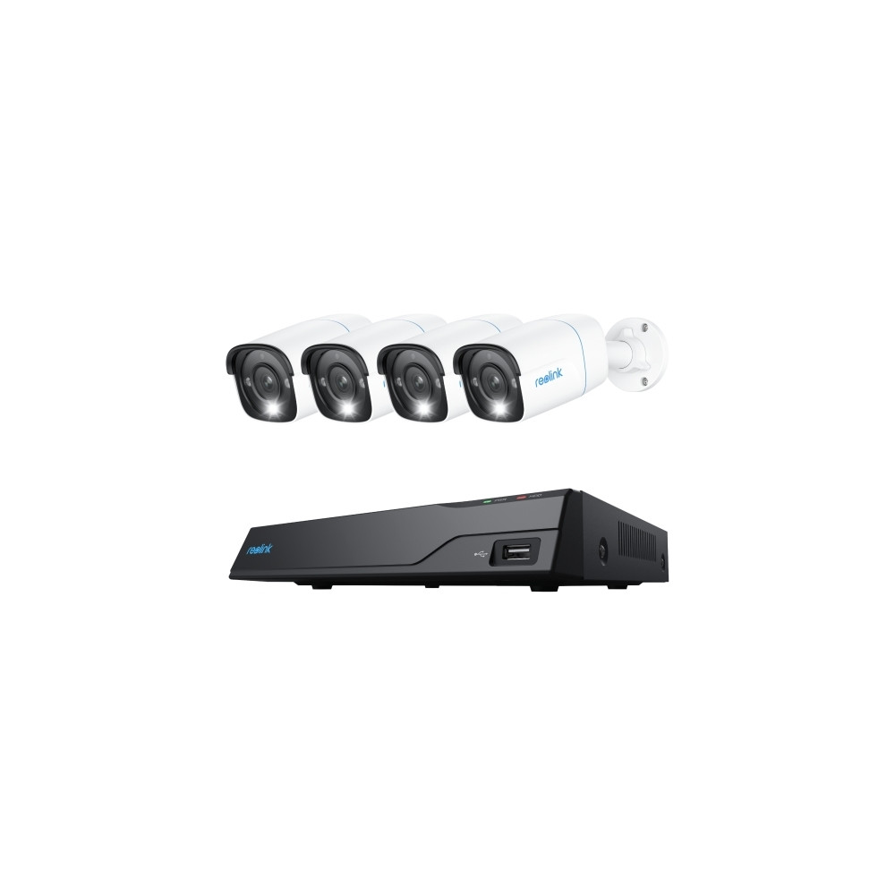 Produktbild för Reolink NVS8-8MB4 - NVR + kamera(/or) - trådad (GbE) - PoE, växelströmsdriven