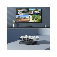 Produktbild för Reolink NVS8-8MB4 - NVR + kamera(/or) - trådad (GbE) - PoE, växelströmsdriven