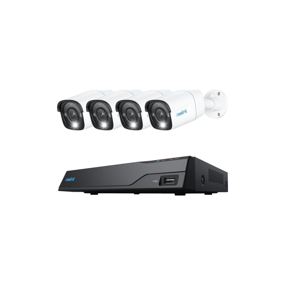 Produktbild för Reolink NVS8-8MB4 - NVR + kamera(/or) - trådad (GbE) - PoE, växelströmsdriven