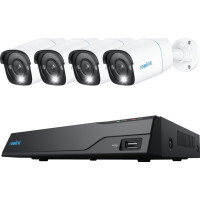 Produktbild för Reolink NVS8-8MB4 - NVR + kamera(/or) - trådad (GbE) - PoE, växelströmsdriven
