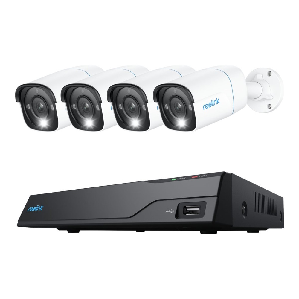 Produktbild för Reolink NVS8-8MB4 - NVR + kamera(/or) - trådad (GbE) - PoE, växelströmsdriven