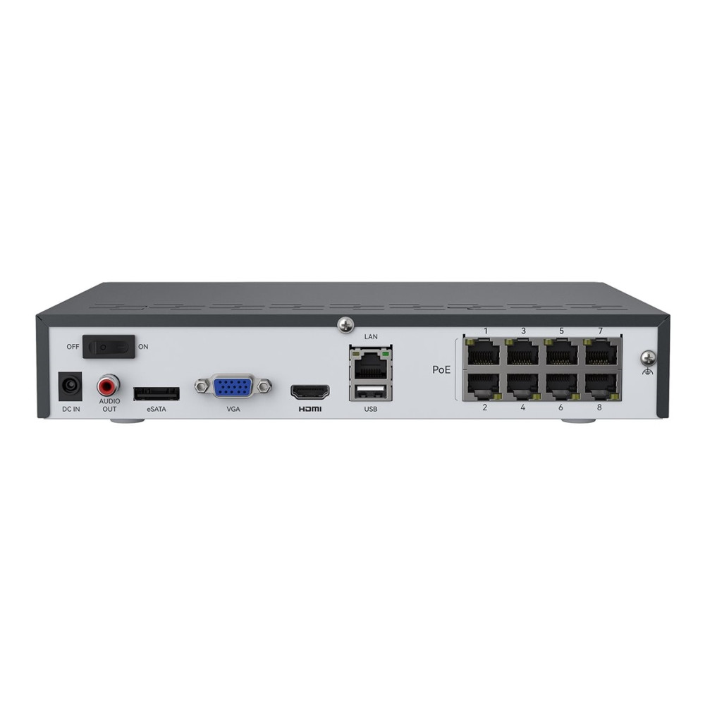 Produktbild för Reolink NVS8-8MB4 - NVR + kamera(/or) - trådad (GbE) - PoE, växelströmsdriven