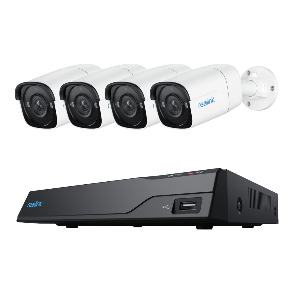 Produktbild för Reolink NVS8-5MB4 - NVR + kamera(/or) - trådad (Ethernet 10Base-T/100Base-T) - PoE, växelströmsdriven