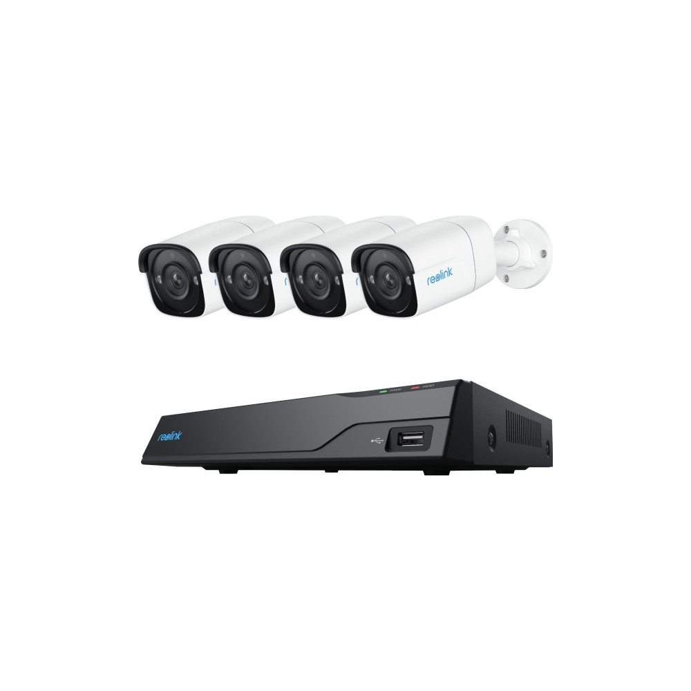 Produktbild för Reolink NVS8-5MB4 - NVR + kamera(/or) - trådad (Ethernet 10Base-T/100Base-T) - PoE, växelströmsdriven