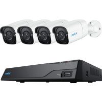 Produktbild för Reolink NVS8-5MB4 - NVR + kamera(/or) - trådad (Ethernet 10Base-T/100Base-T) - PoE, växelströmsdriven