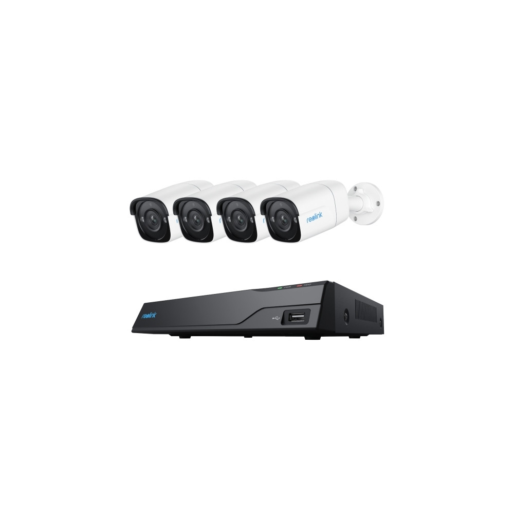 Produktbild för Reolink NVS8-5MB4 - NVR + kamera(/or) - trådad (Ethernet 10Base-T/100Base-T) - PoE, växelströmsdriven