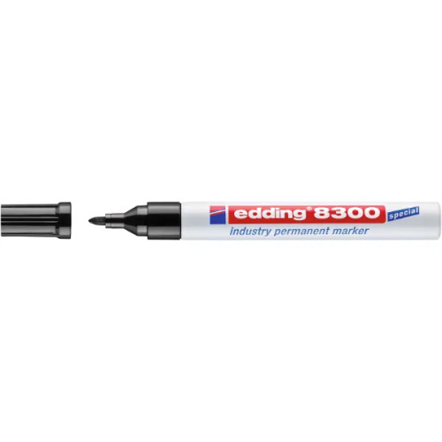 edding Markerpenna edding 8300 Industry, svart, permanent, 1,5-3 mm