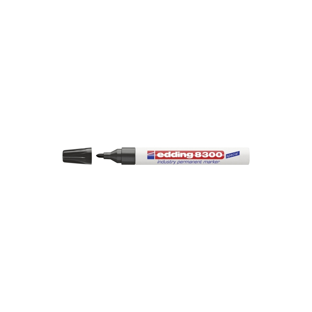 Produktbild för Markerpenna edding 8300 Industry, svart, permanent, 1,5-3 mm