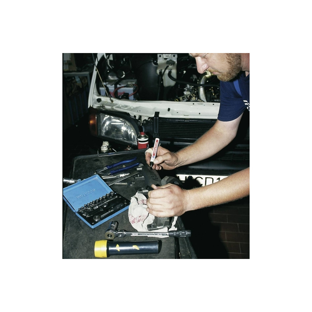 Produktbild för Markerpenna edding 8300 Industry, svart, permanent, 1,5-3 mm