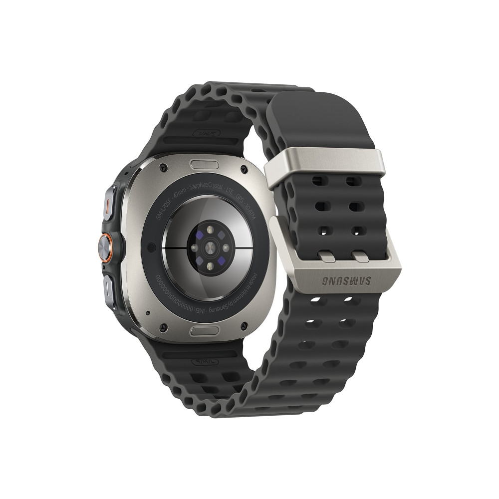 Produktbild för Samsung Galaxy Watch Ultra - titanium silver - smart klocka med marinband - mörkgrå - 64 GB