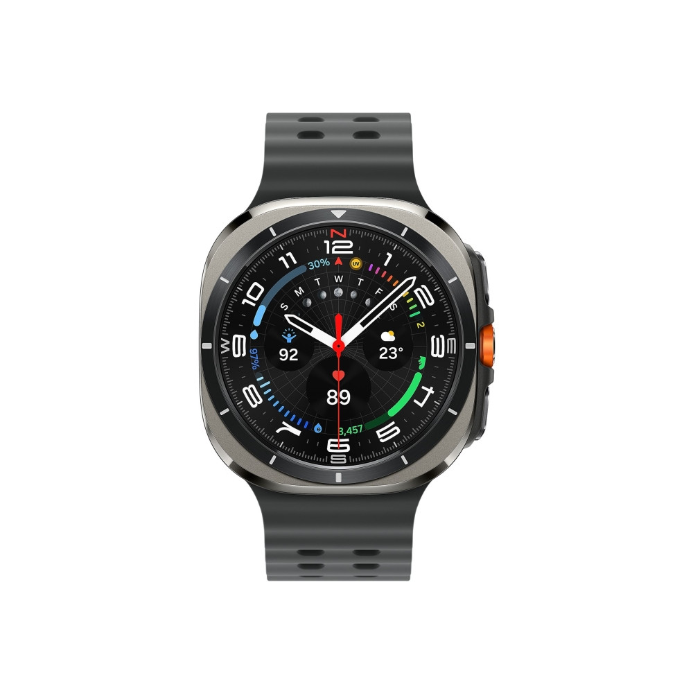 Produktbild för Samsung Galaxy Watch Ultra - titanium silver - smart klocka med marinband - mörkgrå - 64 GB