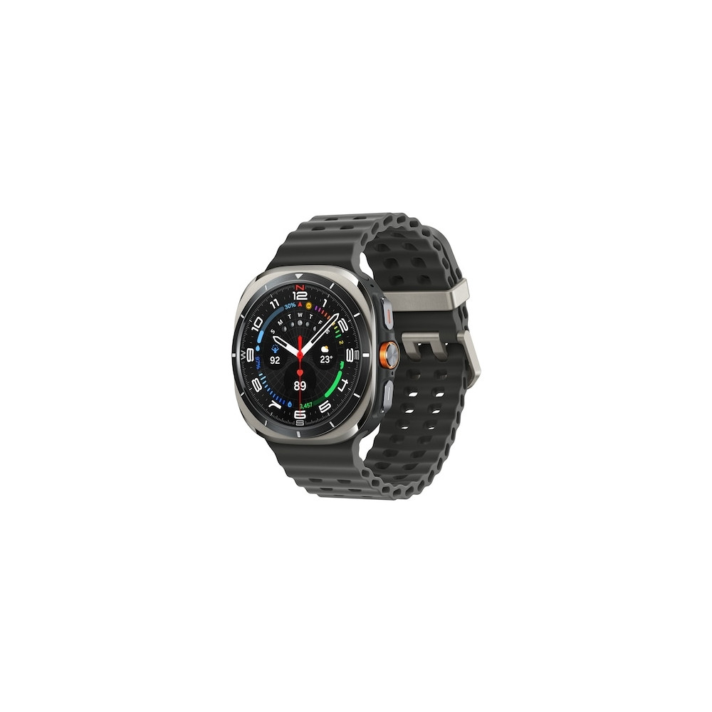 Produktbild för Samsung Galaxy Watch Ultra - titanium silver - smart klocka med marinband - mörkgrå - 64 GB