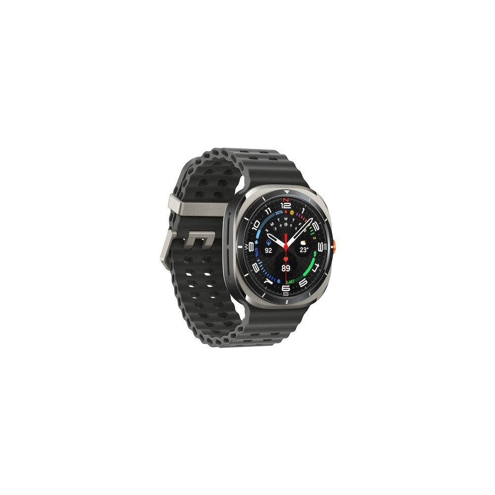 Produktbild för Samsung Galaxy Watch Ultra - titanium silver - smart klocka med marinband - mörkgrå - 64 GB