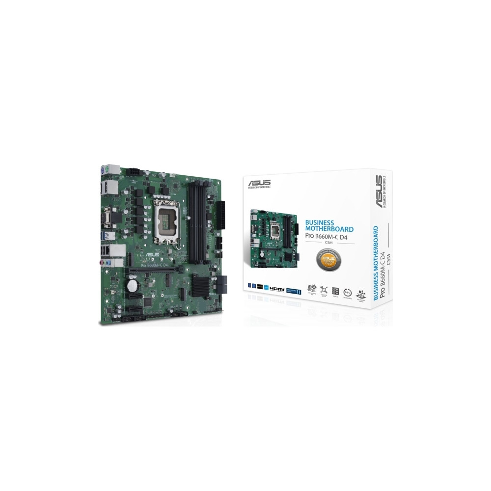 Produktbild för ASUS PRO B660M-C D4-CSM - moderkort - micro ATX - LGA1700-uttag - B660