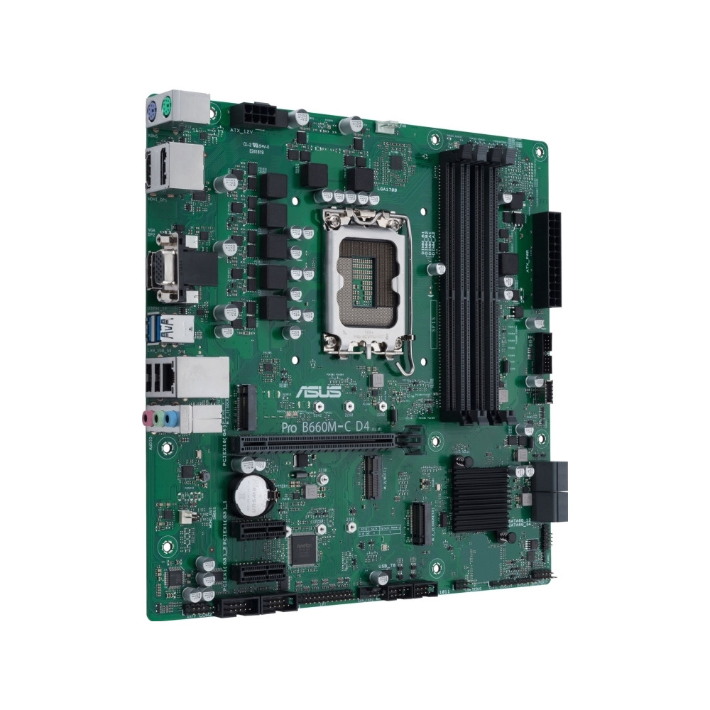 Produktbild för ASUS PRO B660M-C D4-CSM - moderkort - micro ATX - LGA1700-uttag - B660