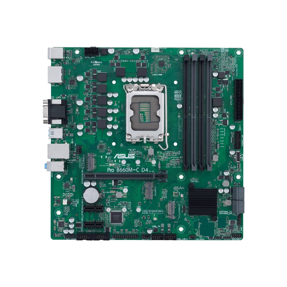 Produktbild för ASUS PRO B660M-C D4-CSM - moderkort - micro ATX - LGA1700-uttag - B660