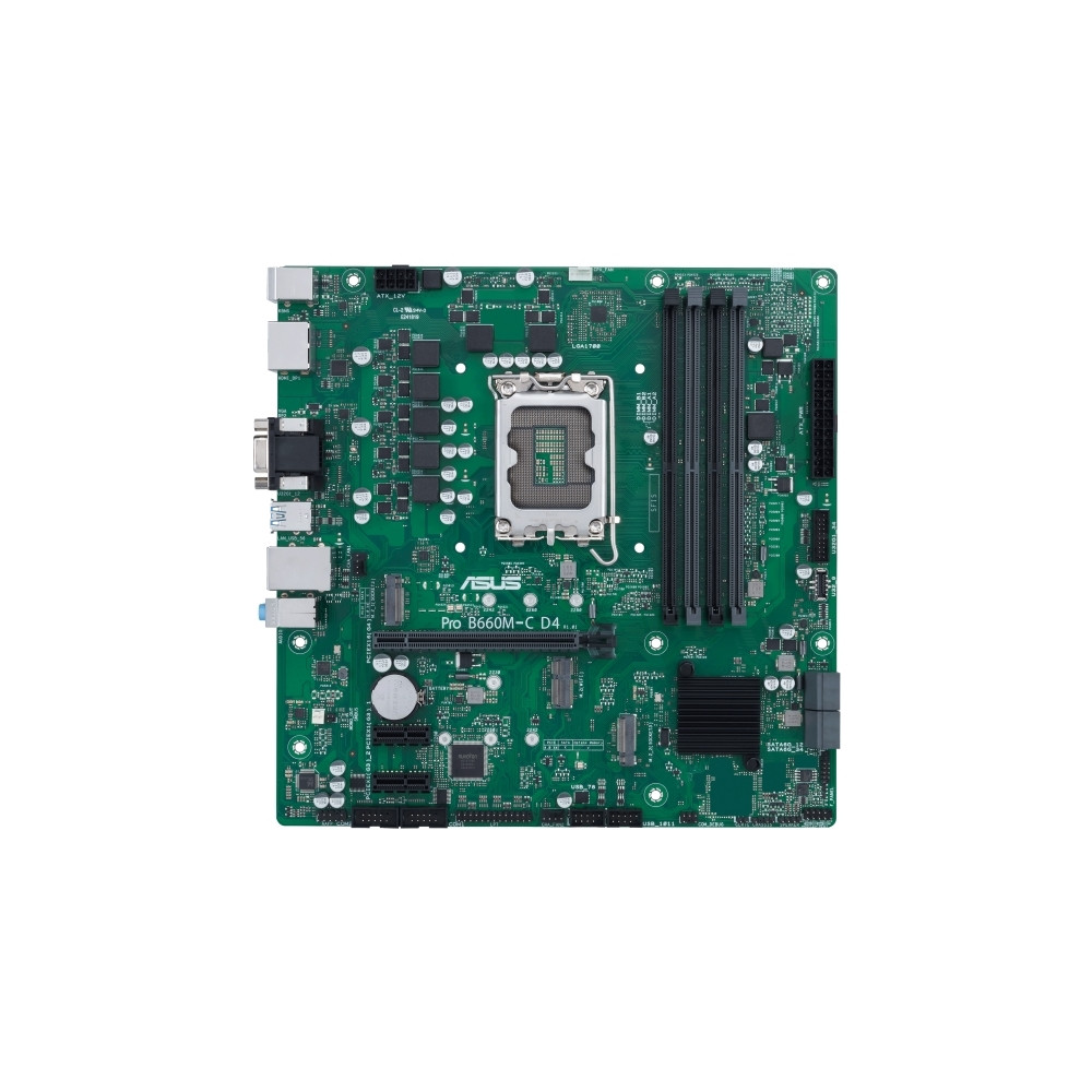 Produktbild för ASUS PRO B660M-C D4-CSM - moderkort - micro ATX - LGA1700-uttag - B660
