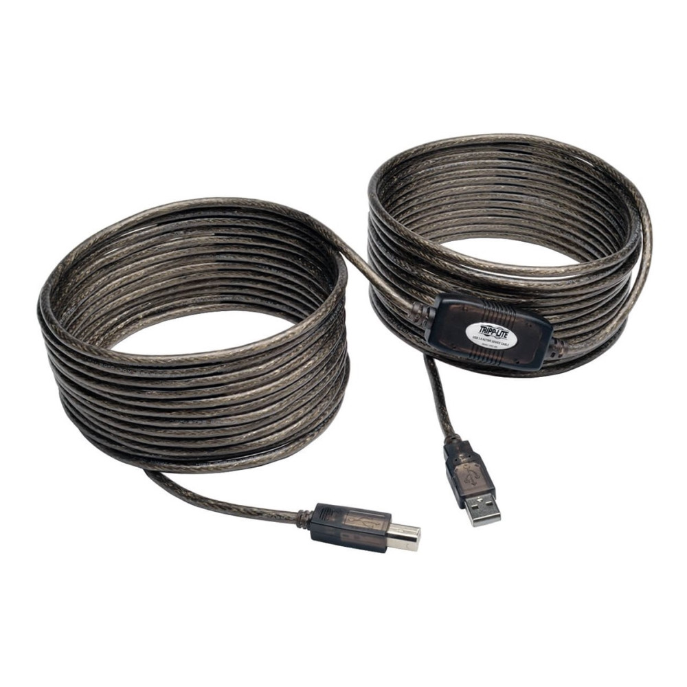 Produktbild för Eaton Tripp Lite Series 36ft USB 2.0 Hi-Speed Active Repeater Cable USB-A to USB-B M/M 36' - USB-kabel - USB till USB typ B - 11 m
