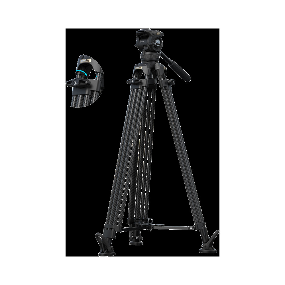 Produktbild för SmallRig 5580 FSD16 FreeSpeed Heavy-Duty Carbon Fiber Tripod