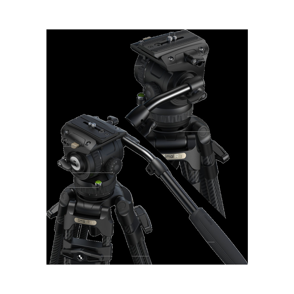 Produktbild för SmallRig 5580 FSD16 FreeSpeed Heavy-Duty Carbon Fiber Tripod