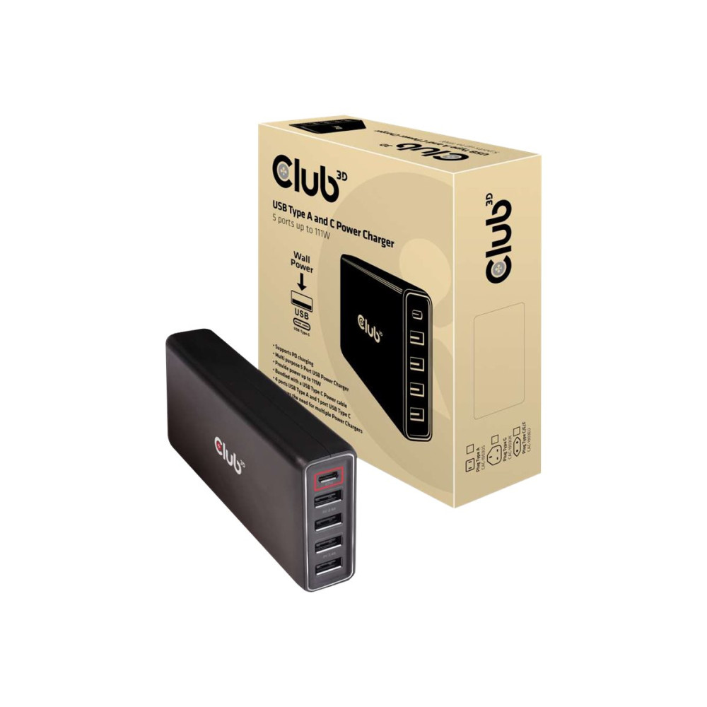 Produktbild för Club 3D CAC-1903 - strömadapter - 111 Watt
