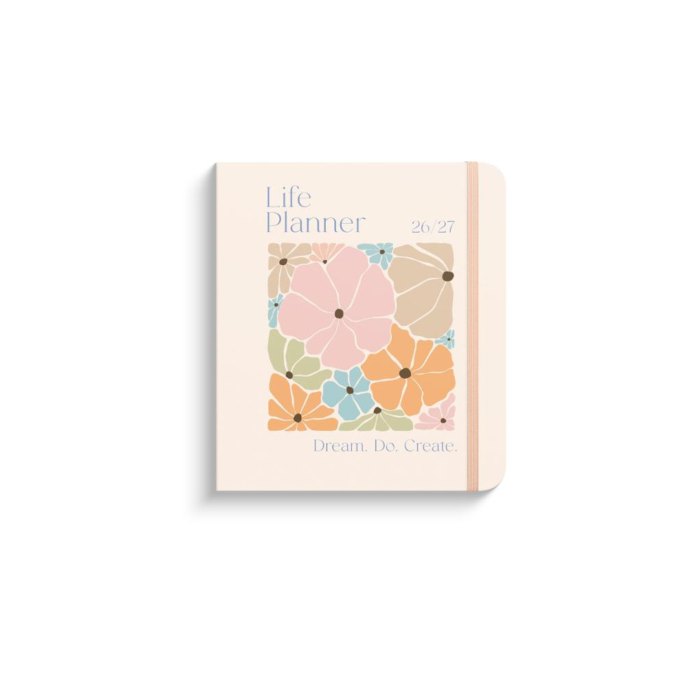 Produktbild för Kalender Life Planner Flowers A5 26/27
