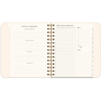 Produktbild för Kalender Life Planner Flowers A5 26/27