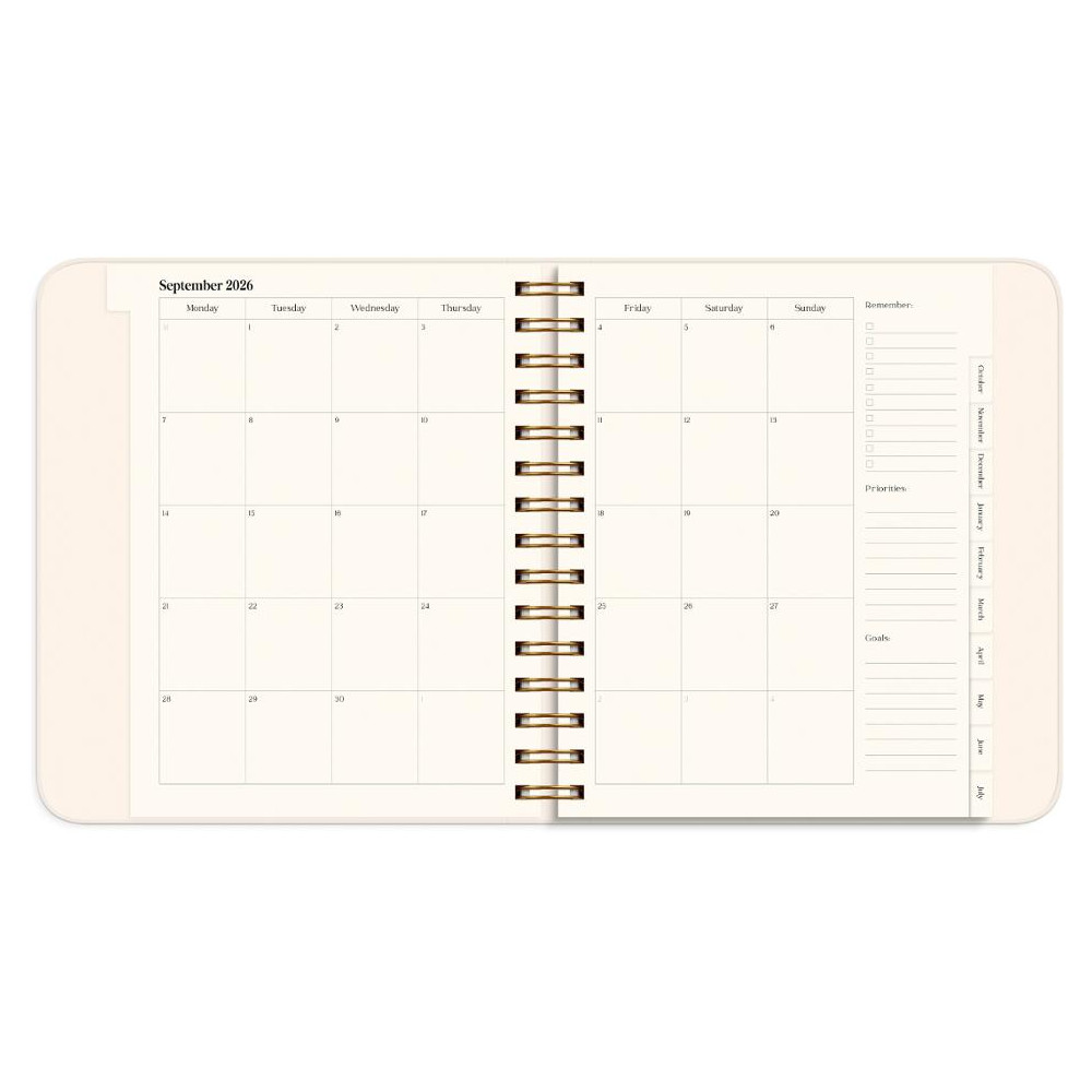 Produktbild för Kalender Life Planner Flowers A5 26/27