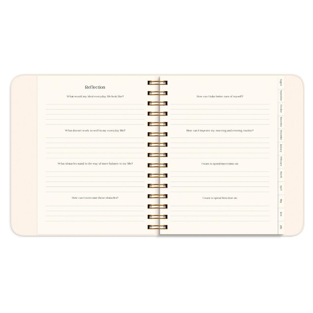 Produktbild för Kalender Life Planner Flowers A5 26/27