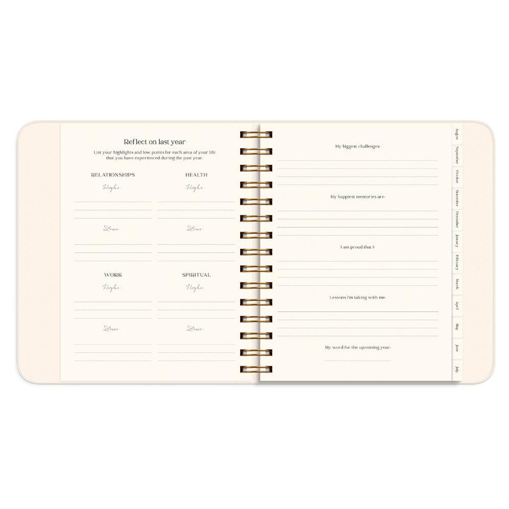Produktbild för Kalender Life Planner Flowers A5 26/27
