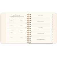 Produktbild för Kalender Life Planner Flowers A5 26/27