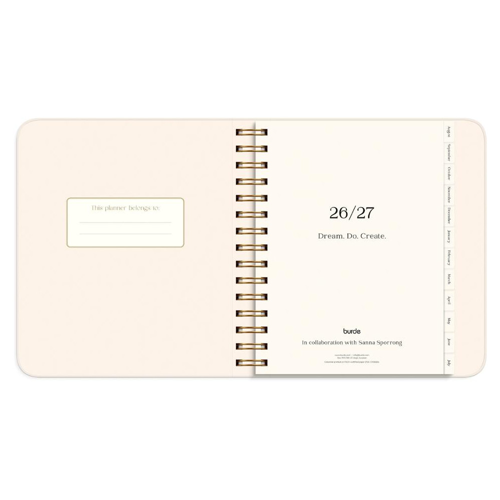 Produktbild för Kalender Life Planner Flowers A5 26/27