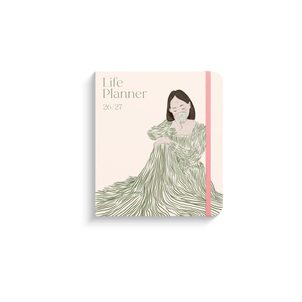 Produktbild för Kalender Life Planner Green A5 26/27