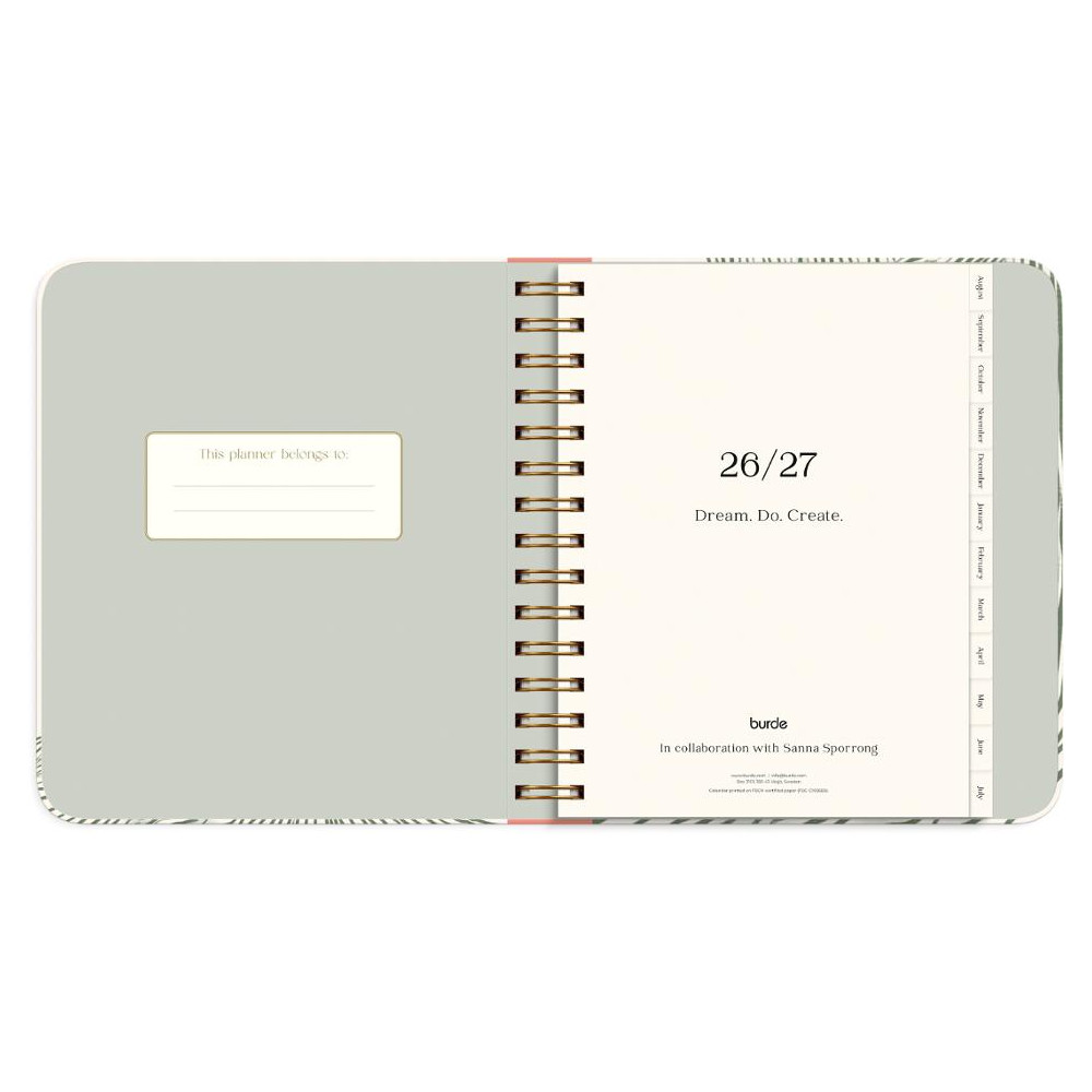 Produktbild för Kalender Life Planner Green A5 26/27