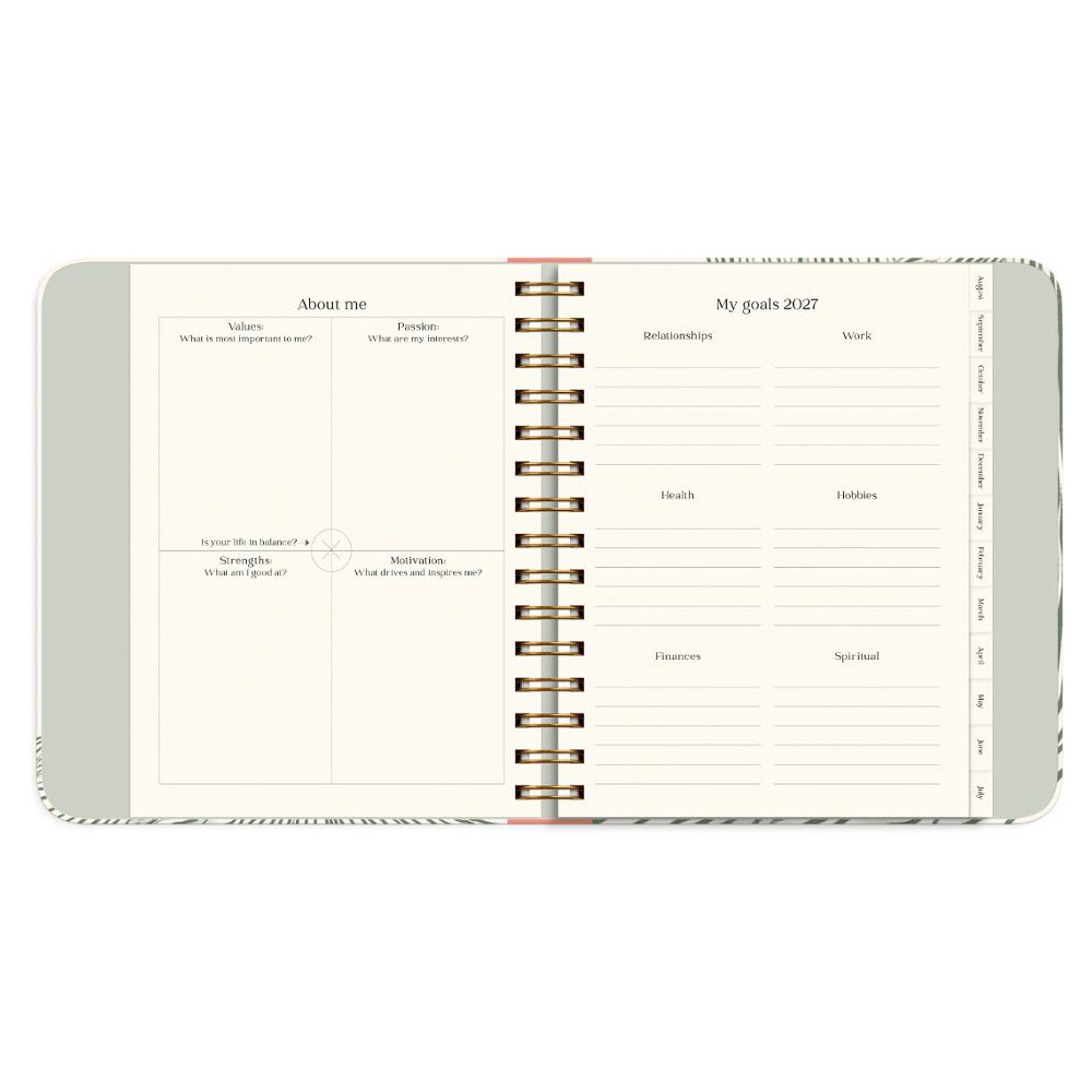 Produktbild för Kalender Life Planner Green A5 26/27
