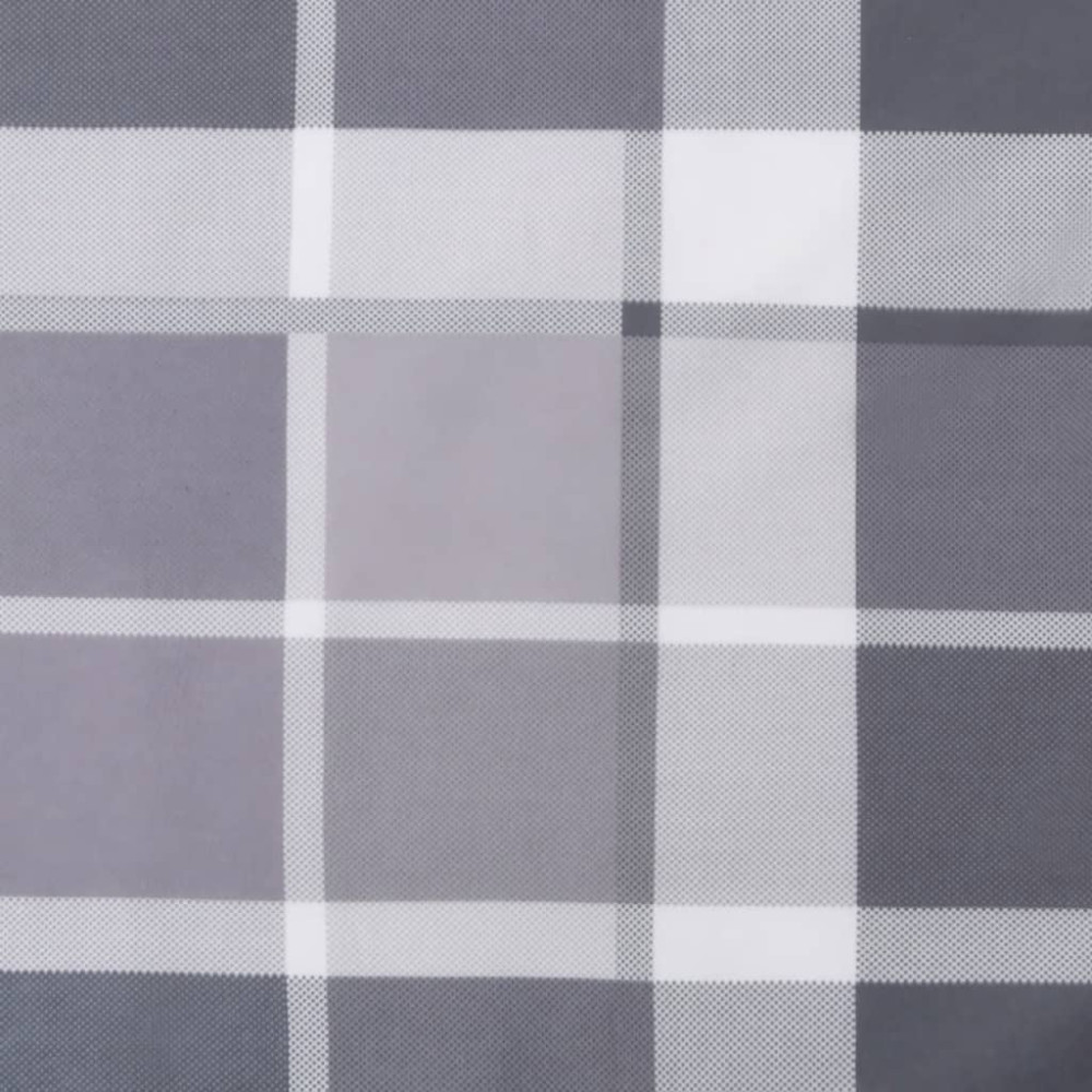 Produktbild för Rund dyna grårutig Ø 100 x11 cm oxfordtyg