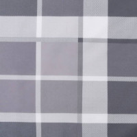 Produktbild för Rund dyna grårutig Ø 100 x11 cm oxfordtyg