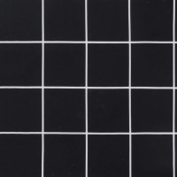 Produktbild för Rund dyna svartrutig Ø 100 x11 cm oxfordtyg
