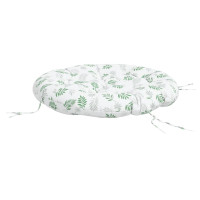 Produktbild för Rund dyna bladmönster Ø 100x11 cm oxfordtyg