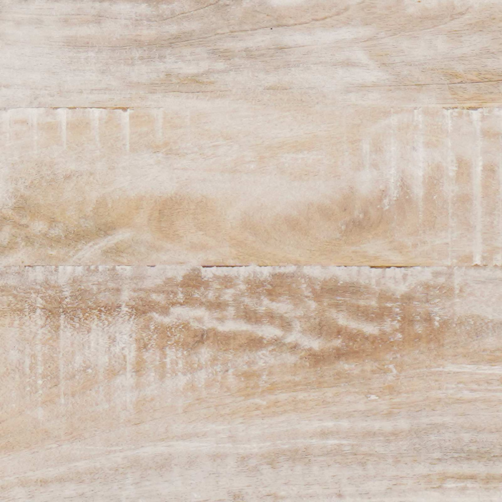 Produktbild för Hög Skåp med låda Vit 60 x 33,5 x 100 cm Massivt mangoträ